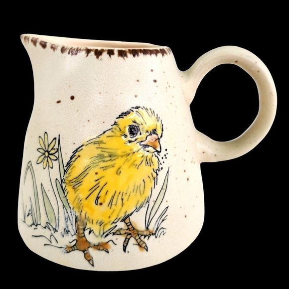 Ceramic Sugar Creamer Spring Easter Chick Spectrum Designz 2021 Chickadee - Picture 2 of 14